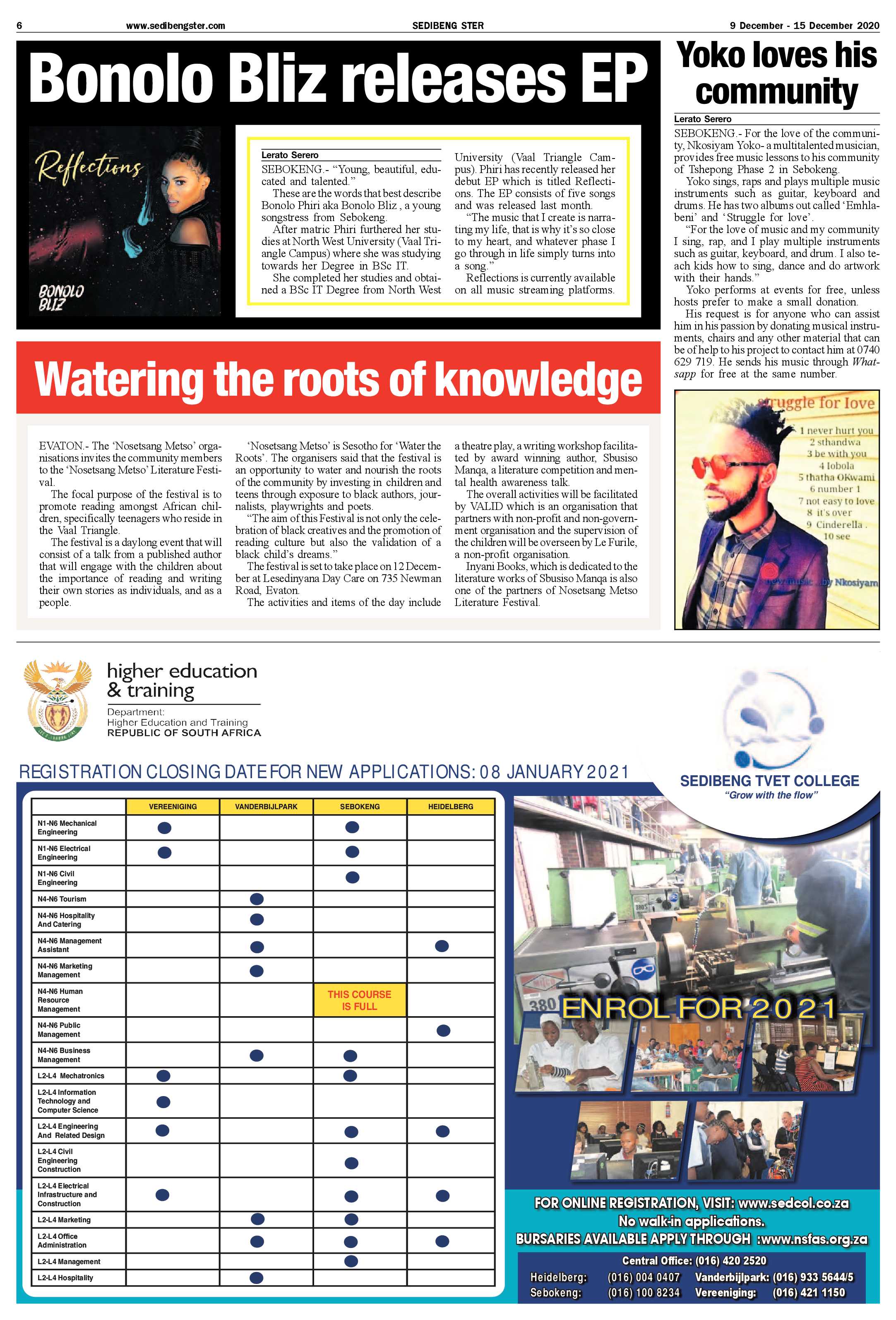 SEDIBENG STER 9 December – 15 December 2020 page 6