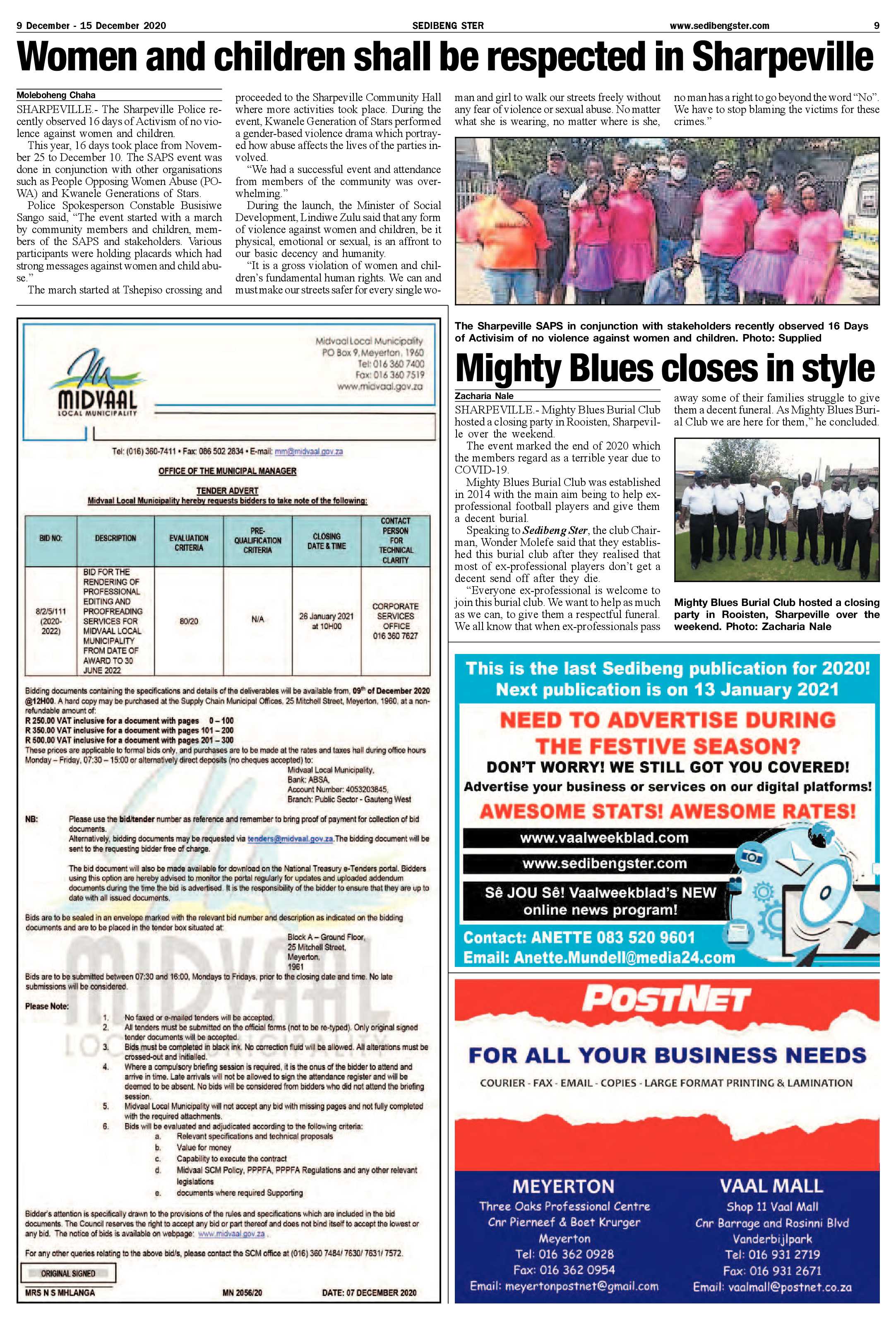 SEDIBENG STER 9 December – 15 December 2020 page 9