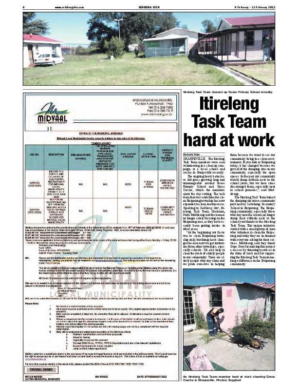 SEDIBENG STER 9 February – 15 February 2022 page 6