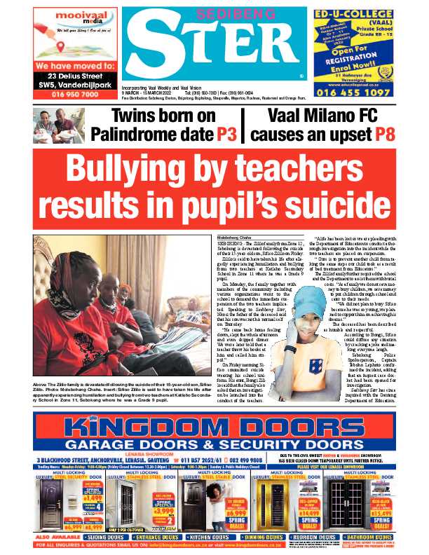 SEDIBENG STER 9 March – 15 March 2022 page 1