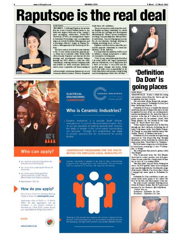 SEDIBENG STER 9 March – 15 March 2022 page 6