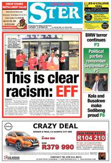 SEDIBENG STER 9 September – 15 September 2020