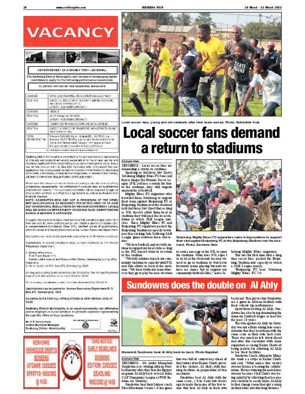 SEDIBENG STER www.sedibengster.com page 10