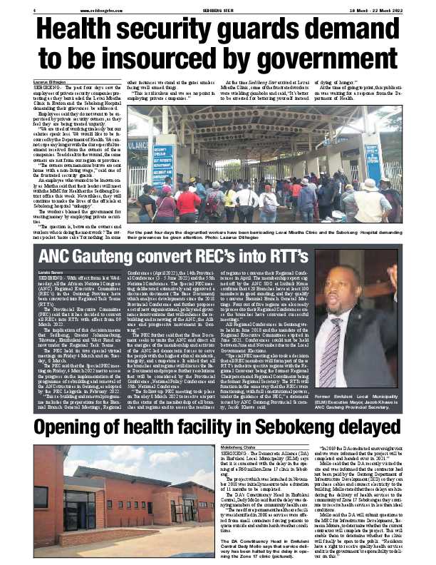 SEDIBENG STER www.sedibengster.com page 4