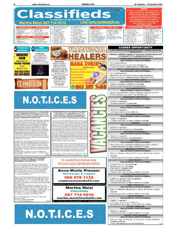 SEDIBENG STER 22 September – 28 September 2021 page 14