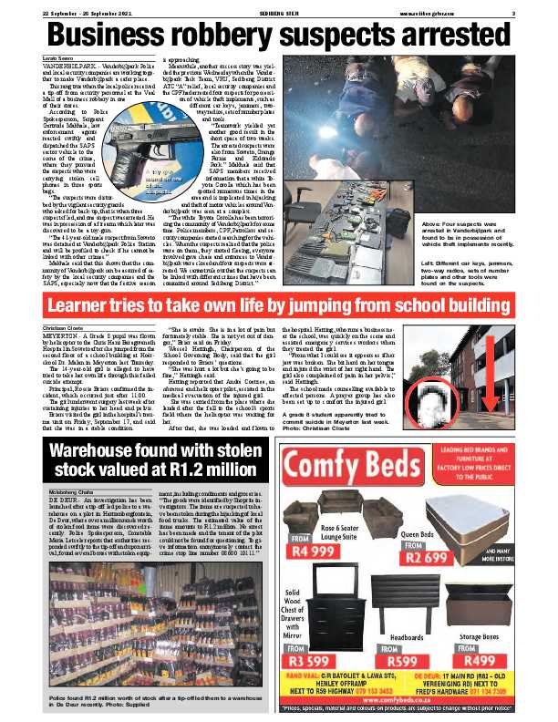 SEDIBENG STER 22 September – 28 September 2021 page 3