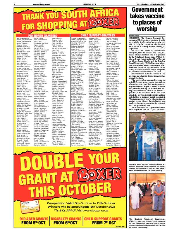 SEDIBENG STER 22 September – 28 September 2021 page 8