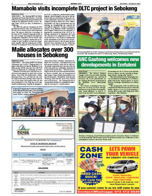 SEDIBENG STER 20 October – 26 October 2021 page 2