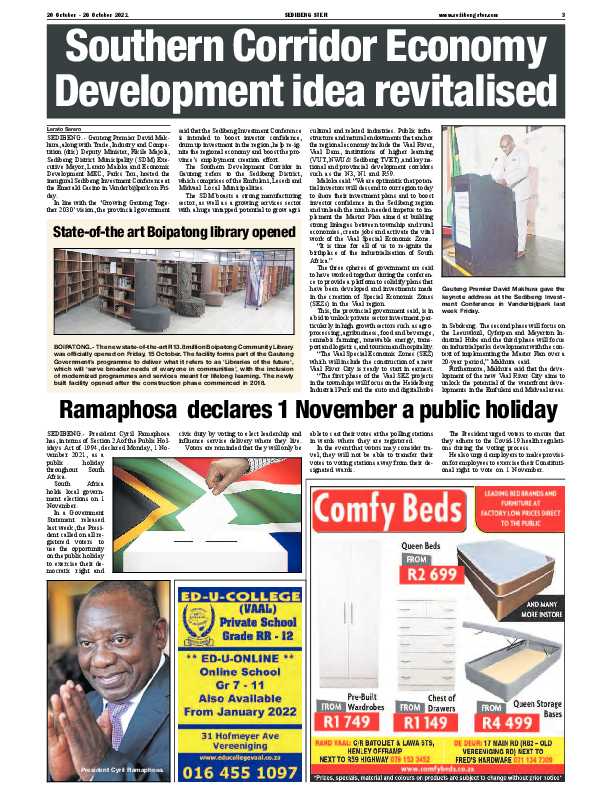 SEDIBENG STER 20 October – 26 October 2021 page 3
