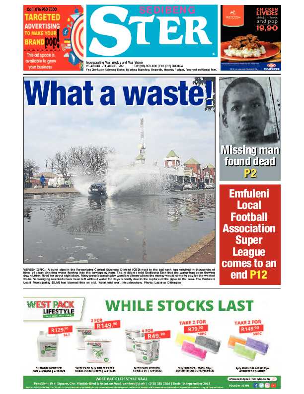SEDIBENG STER 25 August – 31 August 2021 page 1