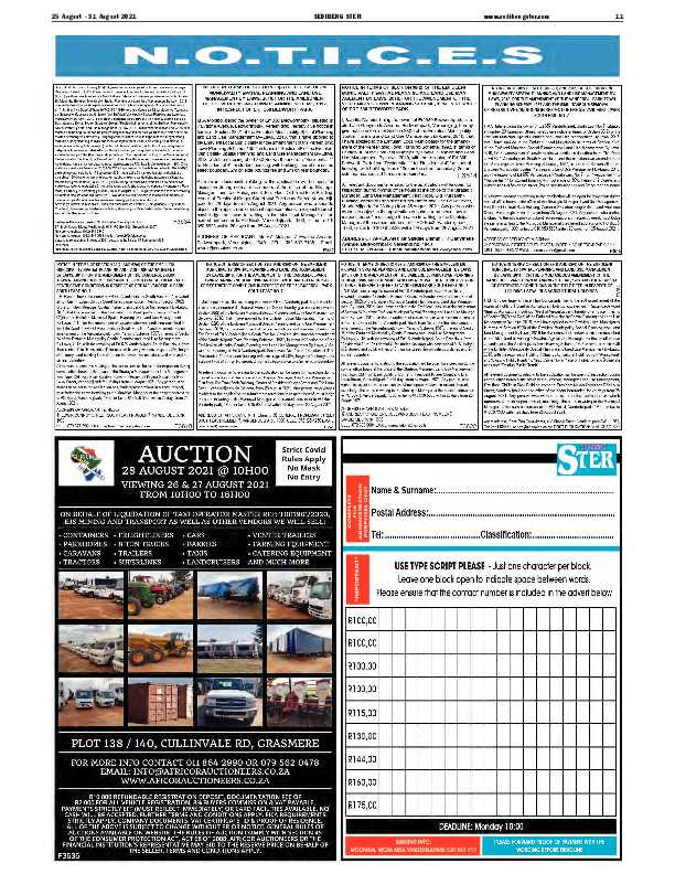 SEDIBENG STER 25 August – 31 August 2021 page 11