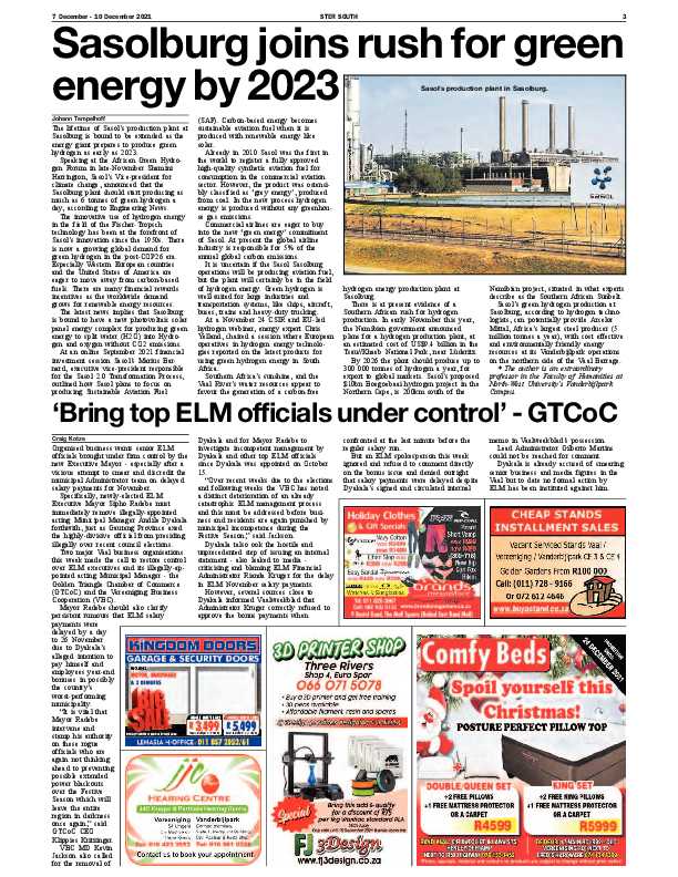STER SOUTH 7 December – 10 December 2021 page 3