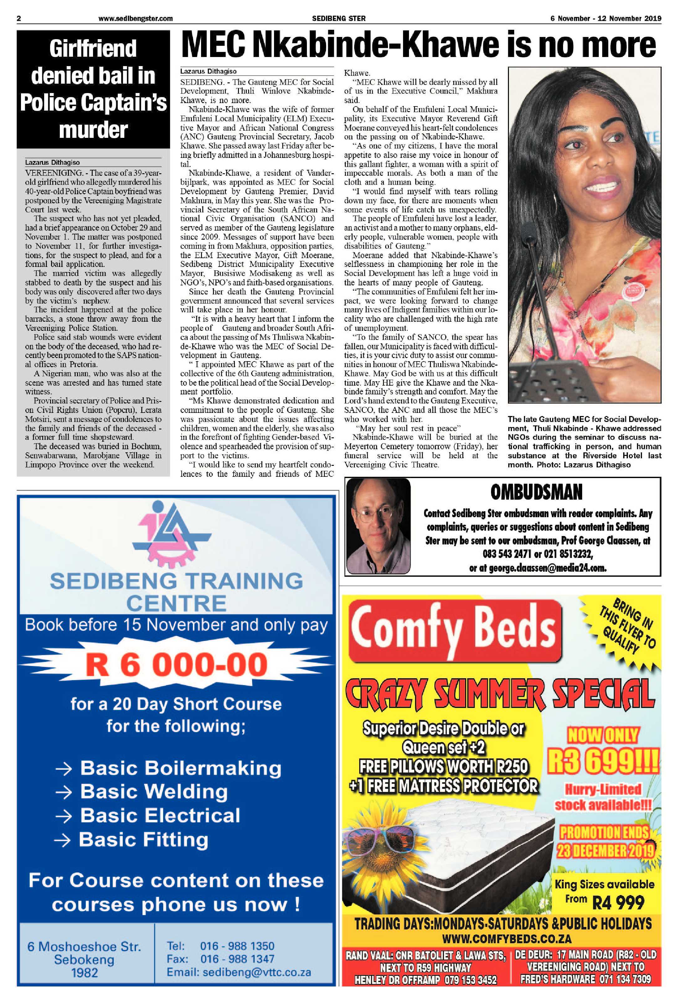 Sedibeng Ster 6 – 12 November 2019 page 2
