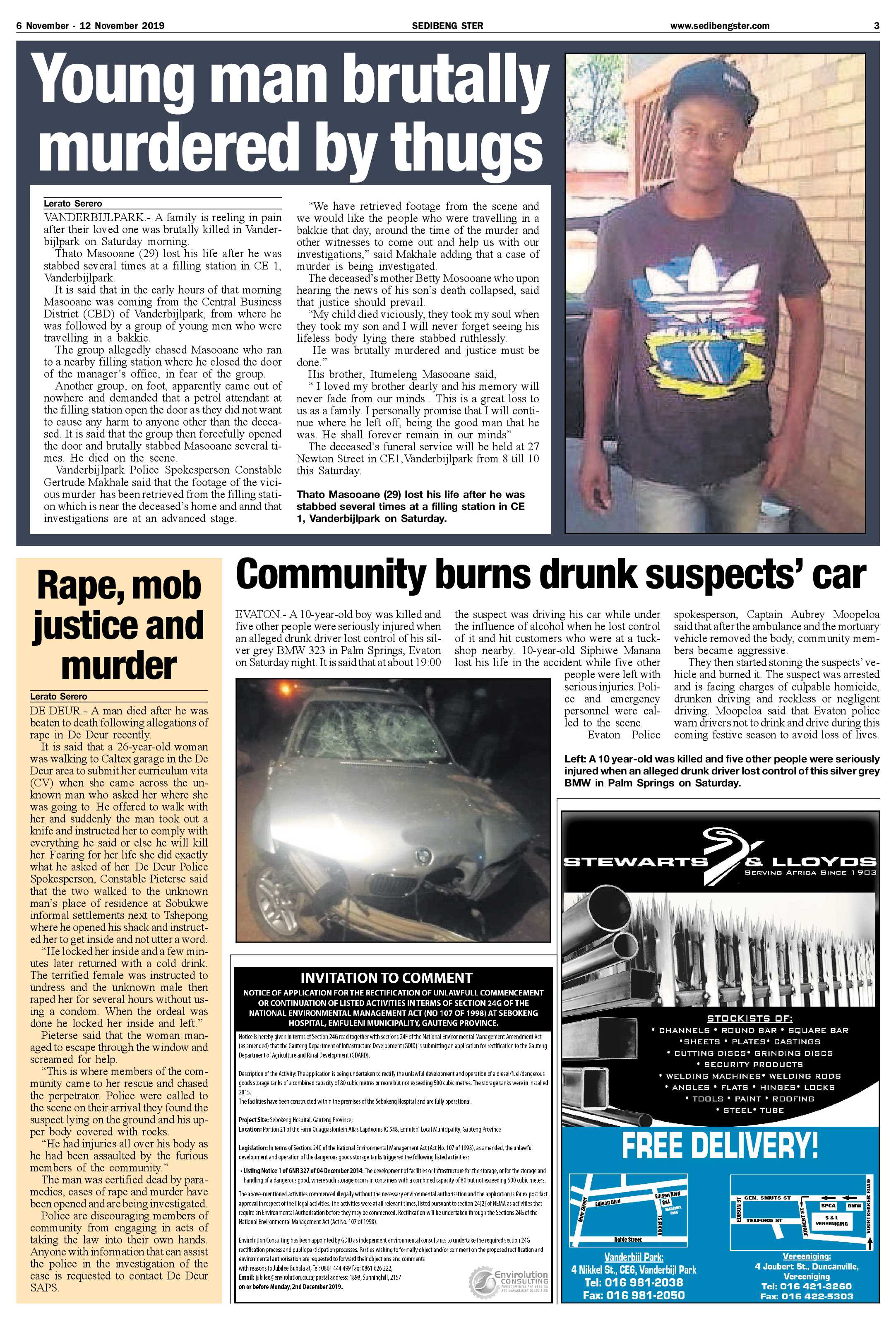 Sedibeng Ster 6 – 12 November 2019 page 3