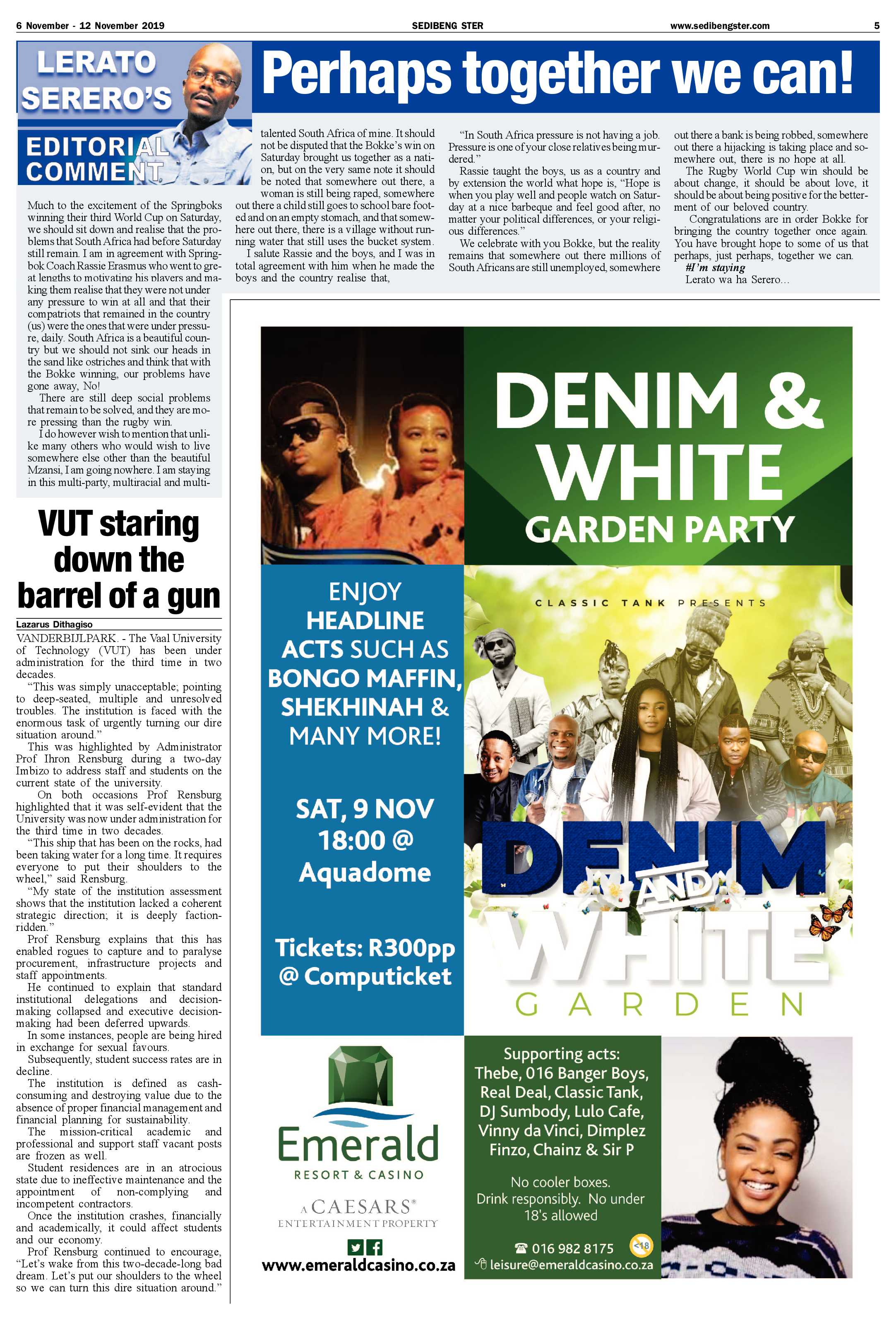Sedibeng Ster 6 – 12 November 2019 page 5
